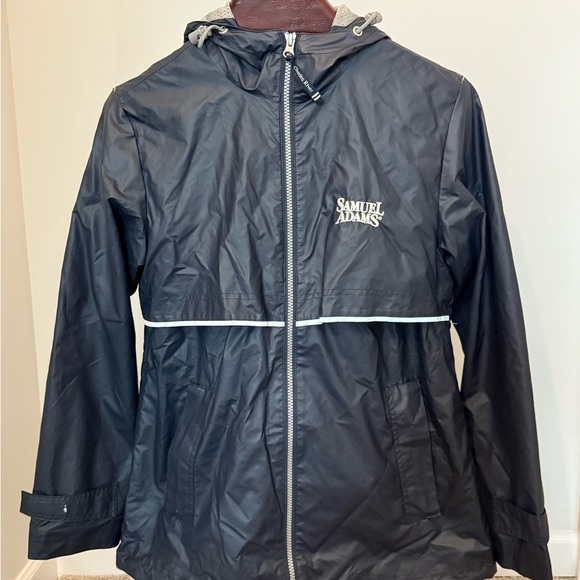Charles River Samuel Adams Navy Rain Jacket - Picture 1 of 7